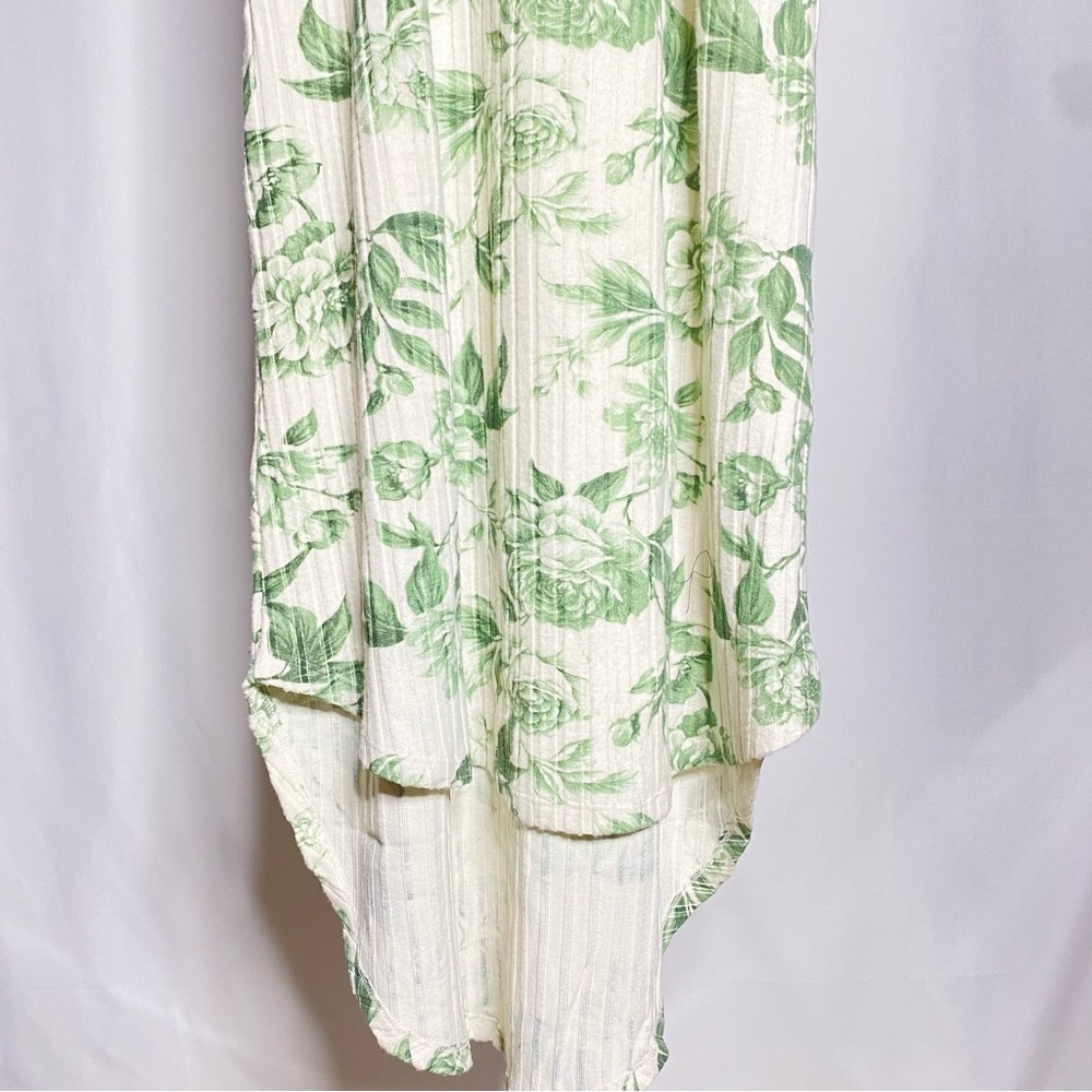 Chaser Floral Ribbed Racerback Midi Dress — S - Picture 3 of 7